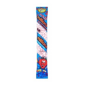 Millions tube de bonbons goût Fraise 60 Gr Millions tube de bonbons goût Fraise 60 Gr