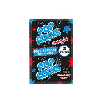 Pop Rocks Sucre pétillant goût Fraise tâche langue 6 Gr Pop Rocks Sucre pétillant goût Fraise tâche langue 6 Gr