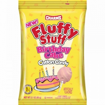 Charms Fluffy Stuff barbe a papa Birthday Cake 60 Gr Charms Fluffy Stuff barbe a papa Birthday Cake 60 Gr