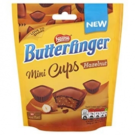 Nestlé butterfinger mini cups Noisette 82 Gr Nestlé butterfinger mini cups Noisette 82 Gr