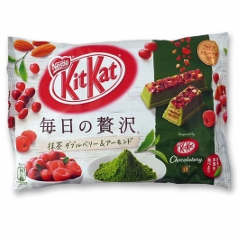 Kit Kat Luxury thé vert amande et fruits rouges poche souple 109 Gr Kit Kat Luxury thé vert amande et fruits rouges poche souple 109 Gr