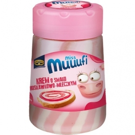 Pâte à tartiner saveur fraise et lait 400 Gr Pâte à tartiner saveur fraise et lait 400 Gr