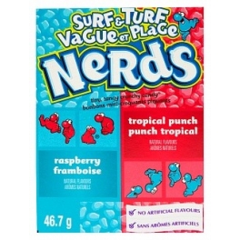 Wonka Nerds Surf'N'Turf - 47 Gr - Emballage abîmé Wonka Nerds Surf'N'Turf - 47 Gr - Emballage abîmé