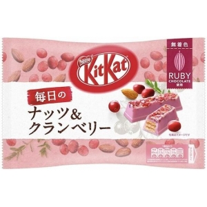 Kit Kat Luxury Chocolat Ruby, amandes et cranberries 87 Gr Kit Kat Luxury Chocolat Ruby, amandes et cranberries 87 Gr