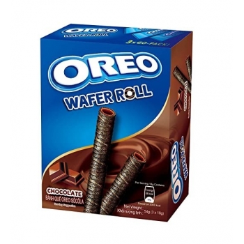 Oreo Wafer roll Chocolat 54 Gr Oreo Wafer roll Chocolat 54 Gr