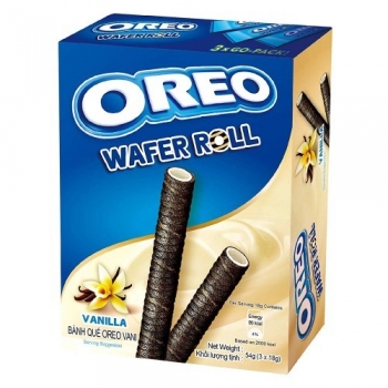 Oreo Wafer roll Vanilla 54 Gr Oreo Wafer roll Vanilla 54 Gr