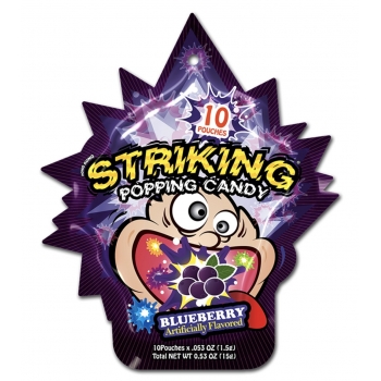 Striking Sucre pétillant goût Myrtille 15 Gr Striking Sucre pétillant goût Myrtille 15 Gr