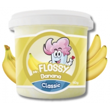 Mr Flossy Barbe à papa Classic Banane 40 Gr Mr Flossy Barbe à papa Classic Banane 40 Gr