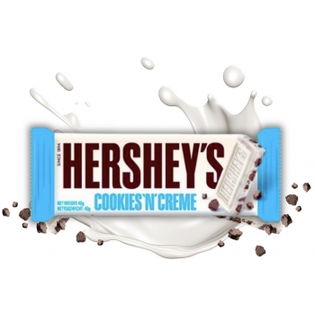 Hershey's Barre De Chocolat Cookies And Cream 43 Gr Hershey's Barre De Chocolat Cookies And Cream 43 Gr