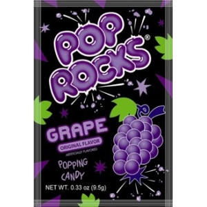 Pop Rocks Sucre pétillant gout raisin - 9.5 Gr Pop Rocks Sucre pétillant gout raisin - 9.5 Gr