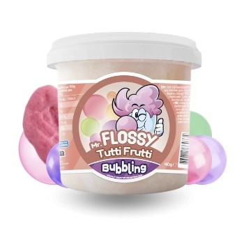 Mr Flossy Barbe à papa Bubbling Tutti Frutti 40 Gr