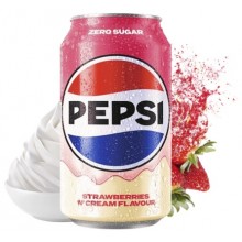 Pepsi Zero Sugar Strawberry & Cream 330 ml
