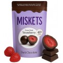 Misket Dark Chocolate Coated Freeze Dried Strawberry 80 Gr