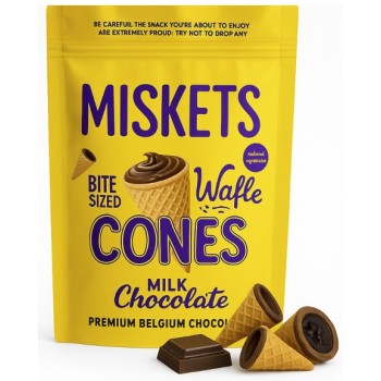 Misket Milk Chocolate Cornet 70 Gr Misket Milk Chocolate Cornet 70 Gr