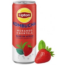 Lipton Kombucha Morango e Hortelà 330 ml