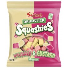 Swizzels Drumstick Squashies Rhubarb & Custard 120 Gr