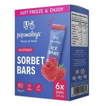 Pops Malaya Sorbet Raspberry 270 ml