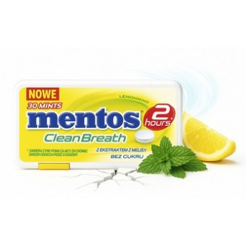 Mentos CleanBreath Lemon 21 Gr Mentos CleanBreath Lemon 21 Gr