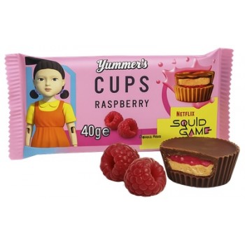 Squid Game Raspberry Peanut Butter Cups 40 Gr Squid Game Raspberry Peanut Butter Cups 40 Gr