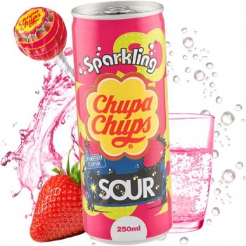 Chupa Chups Fraise Acidulée 250ml Chupa Chups Fraise Acidulée 250ml