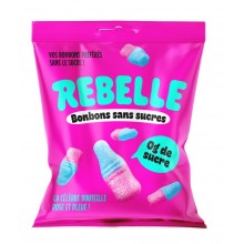 Rebelle Bouteilles Roses et Bleues sans sucres 50 Gr