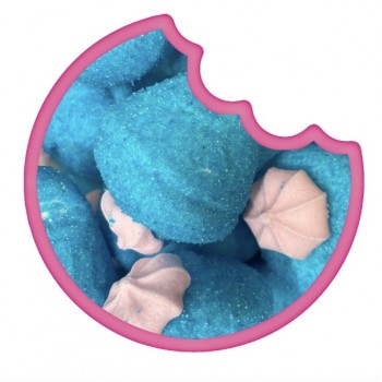 Fraise bleue acidulée Guimauve 100 Gr Fraise bleue acidulée Guimauve 100 Gr