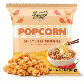 Popsmile Spicy Beef Noodles 35 Gr