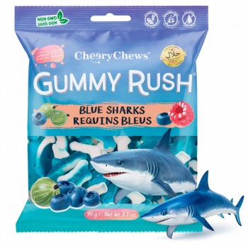 Gummy Rush Blue Sharks 90 Gr