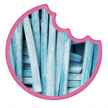 Cable Poudr&eacute; Framboises Bleue Vidal 100 Gr