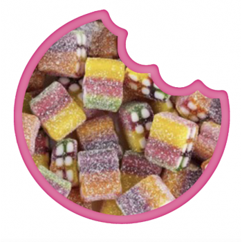 Haribo Rainbow Pixel Fizz 100 Gr