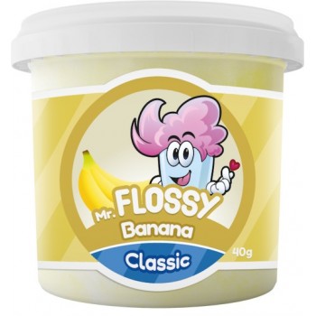 Mr Flossy Barbe &agrave; papa Classic Banane 40 Gr