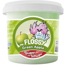 Mr Flossy Barbe &agrave; papa Acidul&eacute;e Pomme Verte 40 Gr
