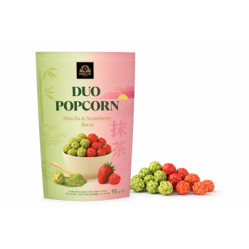 Pop Corn Matcha & Strawberry 90 Gr