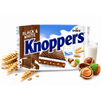 Knoppers crispy black waffle 25 Gr
