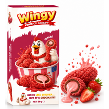 Wingy Strawberry Chicken Chocolate 50 Gr