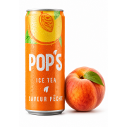 Pop's Ice Tea Pêche 330 ml