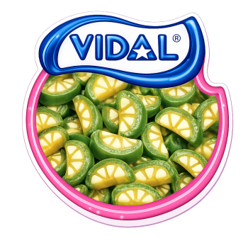 Tranche de Citron Jaune et Verte Vidal 100 Gr