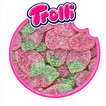 Fraise Plate Acide Trolli 100 Gr