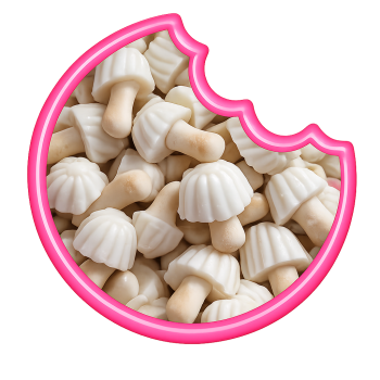 Champignons Chocolat Blanc En Canette 80 Gr