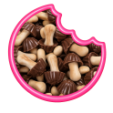 Champignons Chocolat Lait En Canette 80 Gr