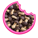 Champignons Chocolat Noir En Canette 80 Gr