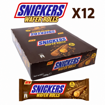 Snickers Wafer Roll x12 270 Gr