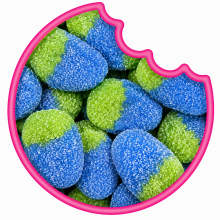 Framboise Bleue Four&eacute;e Acidul&eacute;e 100 Gr