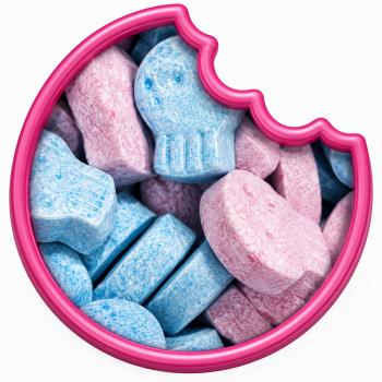 Skulls Acidul&eacute; Framboise bleue & Fraise 100 Gr