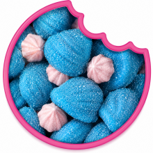 Fraise bleue acidul&eacute;e Guimauve 100 Gr