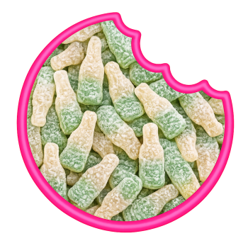 Bonbons Soda Poire Grahns - Bonbons su&eacute;dois aux fruits  100 Gr