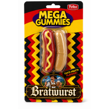 Maxi Gummy German Bradwursty 120 Gr