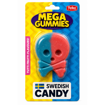 Maxi Gummy Swedish Candy Skull 120 Gr