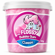 Mr Flossy Barbe &agrave; papa Classic Bubble Gum 40 Gr