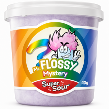 Mr Flossy Barbe &agrave; papa Acidul&eacute;e Mystery 40 Gr